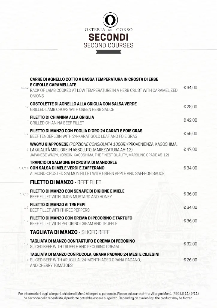 Menu_Osteria del Corso_Province of Florence_image_3