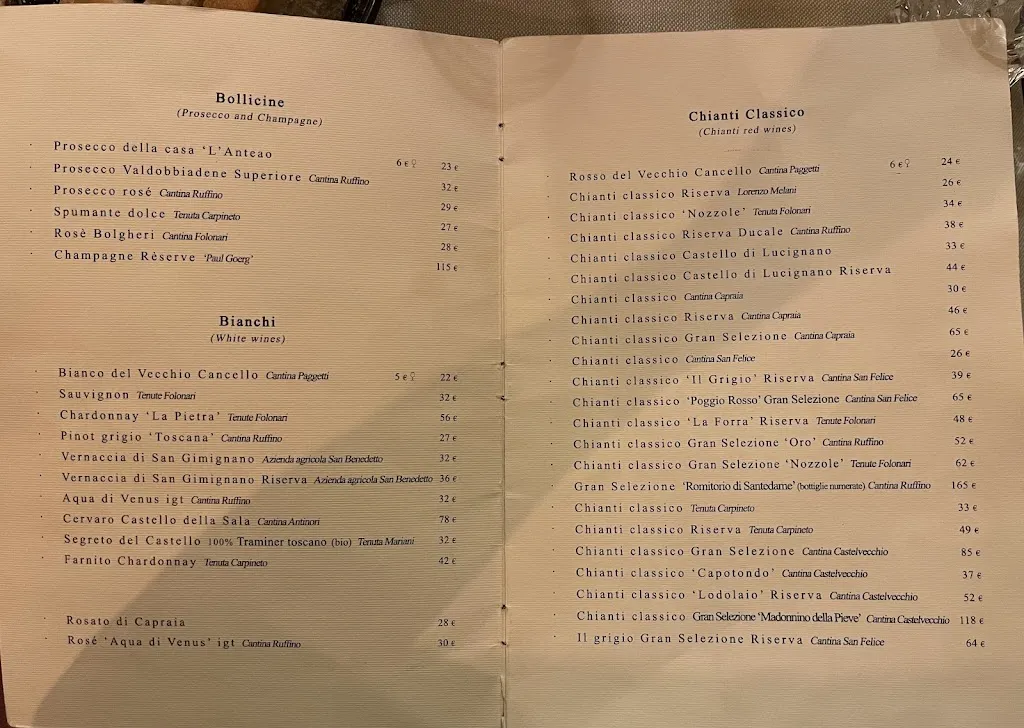 Menu_Osteria Vecchio Cancello_Province of Florence_image_3