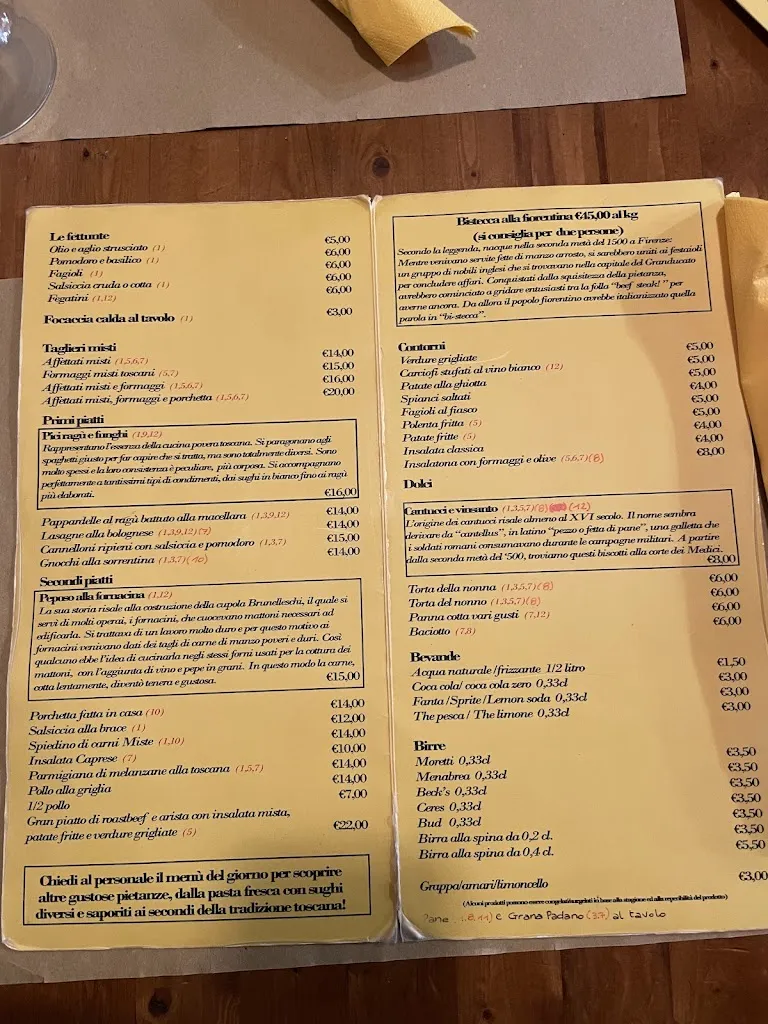 Menu_La Fettunta_Province of Florence_image_3