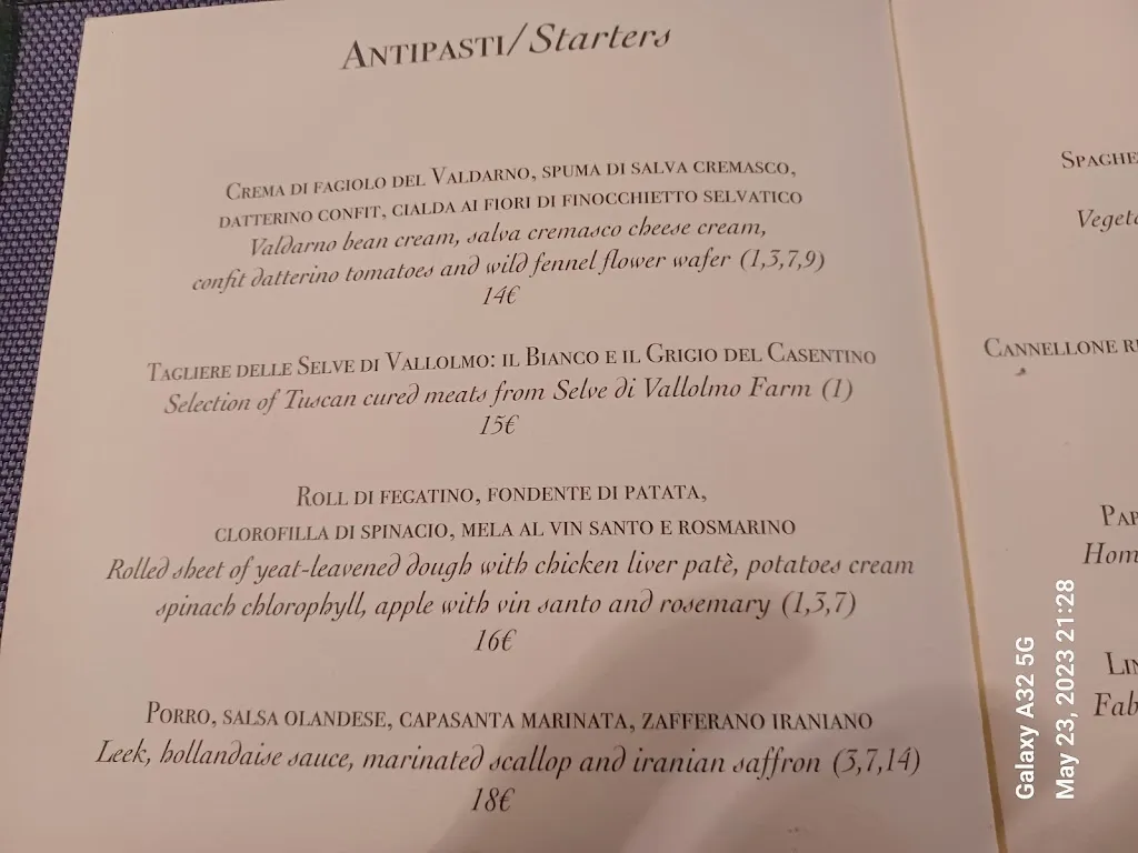 Menu_Il Vezzo_Province of Florence_image_4