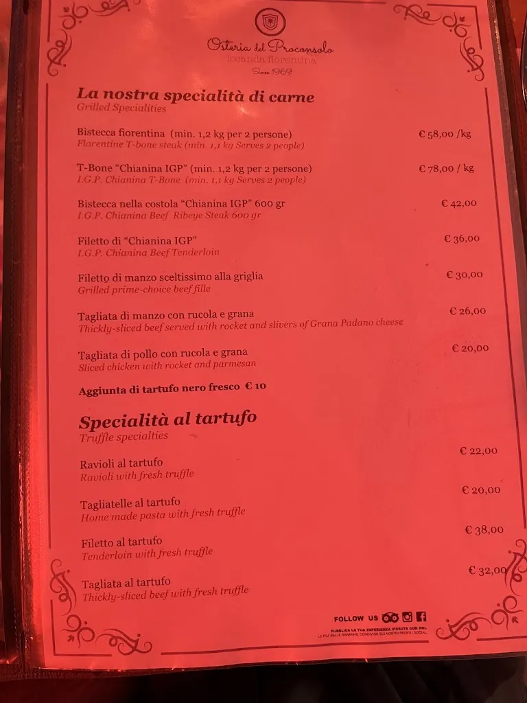 Menu_Osteria del Proconsolo_Province of Florence_image_2