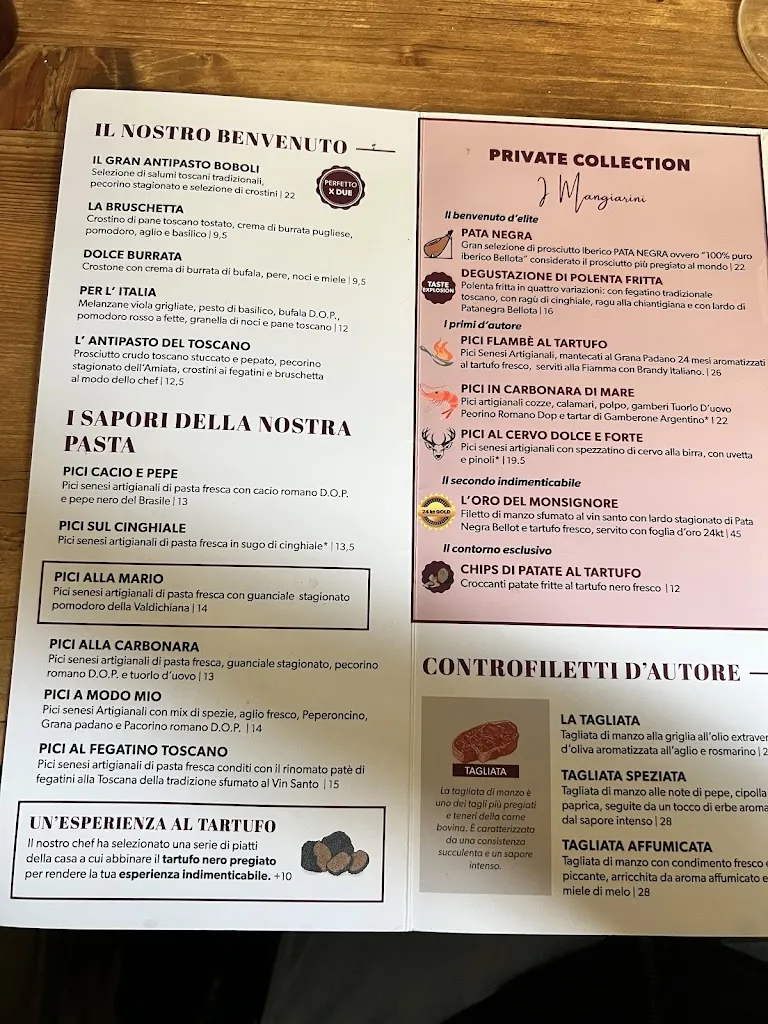 Menu_Trattoria Boboli_Province of Florence_image_3