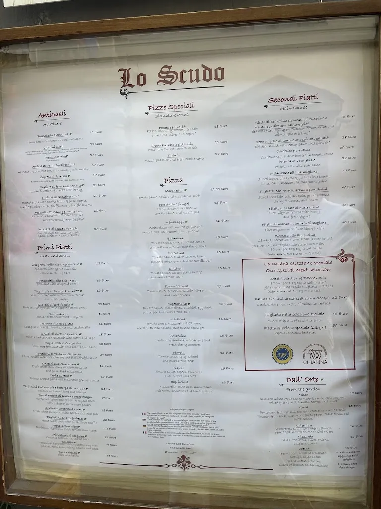 Menu_Lo Scudo Ristorante toscano_Province of Florence_image_1