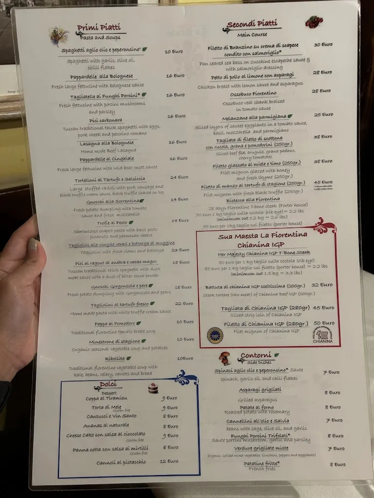 Menu_Lo Scudo Ristorante toscano_Province of Florence_image_2