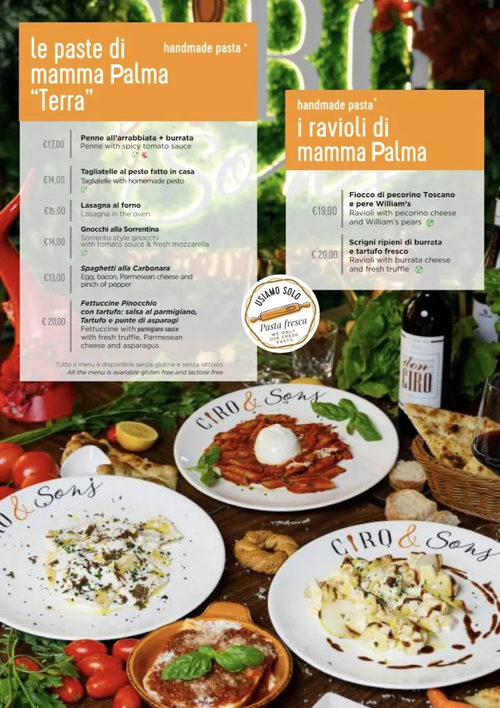 Menu_Ciro and Sons - Restaurant Pizzeria Firenze_Province of Florence_image_2