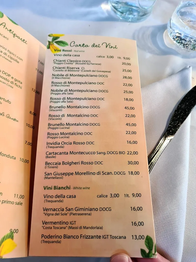 Menu_Trattoria Le Ginestre da Mimmo_Radicofani_immagine_1