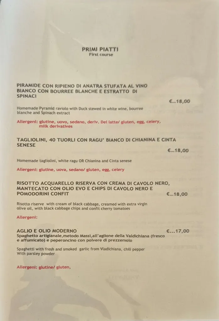 Menu_La Loggia del Chianti_Radda in Chianti_image_1