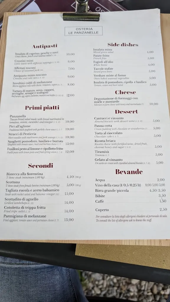 Menu_Osteria Le Panzanelle_Radda in Chianti_image_1