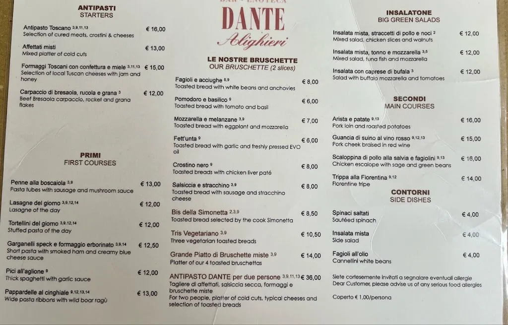 Menu_Bar Dante Alighieri_Radda in Chianti_image_1