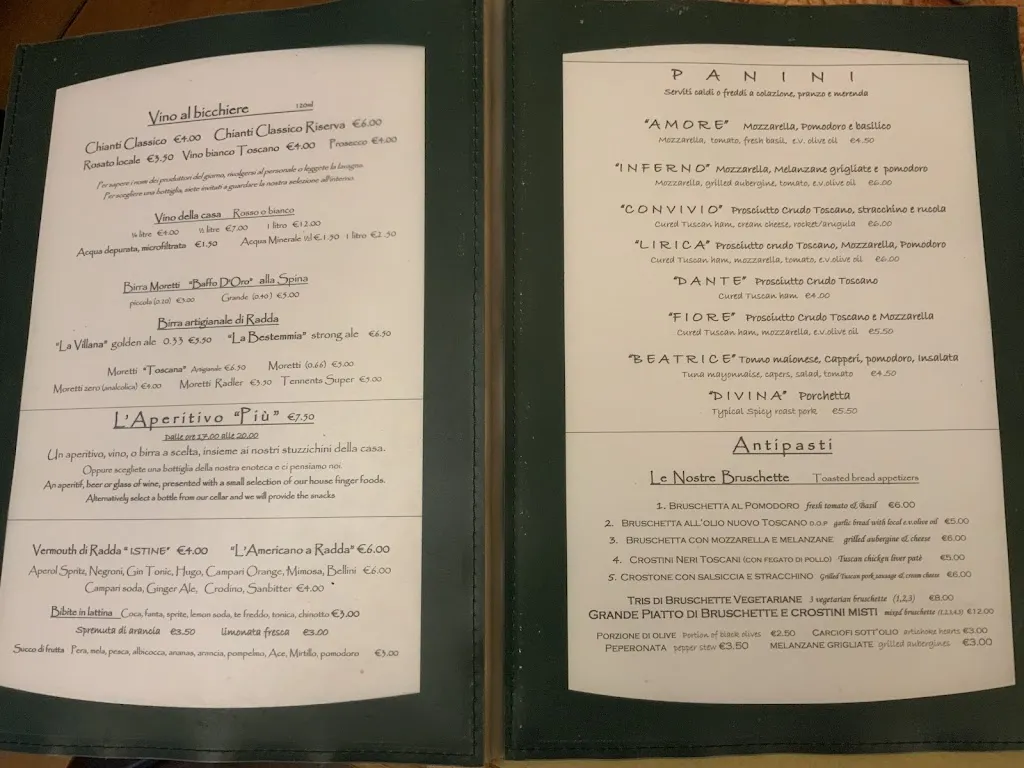 Menu_Bar Dante Alighieri_Radda in Chianti_image_4