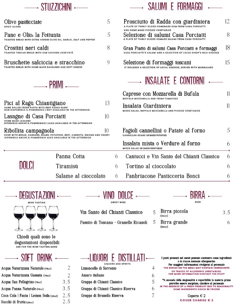 Menu_Enoteca e Wine Bar Casa Porciatti_Radda in Chianti_image_1