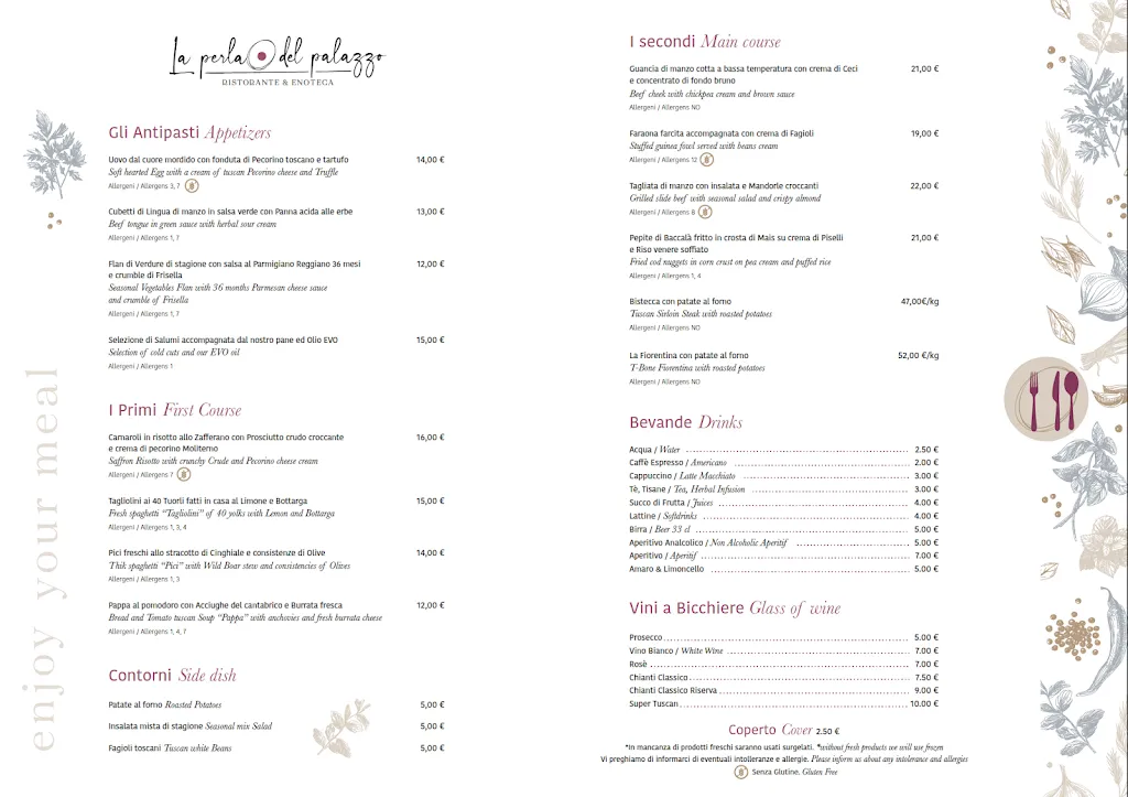 Menu_Ristorante La Perla del Palazzo_Radda in Chianti_image_1