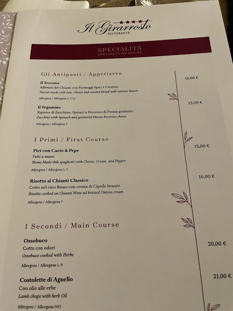 Menu_Ristorante Il Girarrosto_Radda in Chianti_image_1