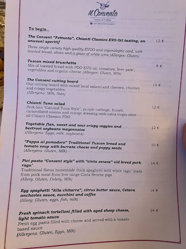 Menu_Casa Chianti Classico_Radda in Chianti_image_1