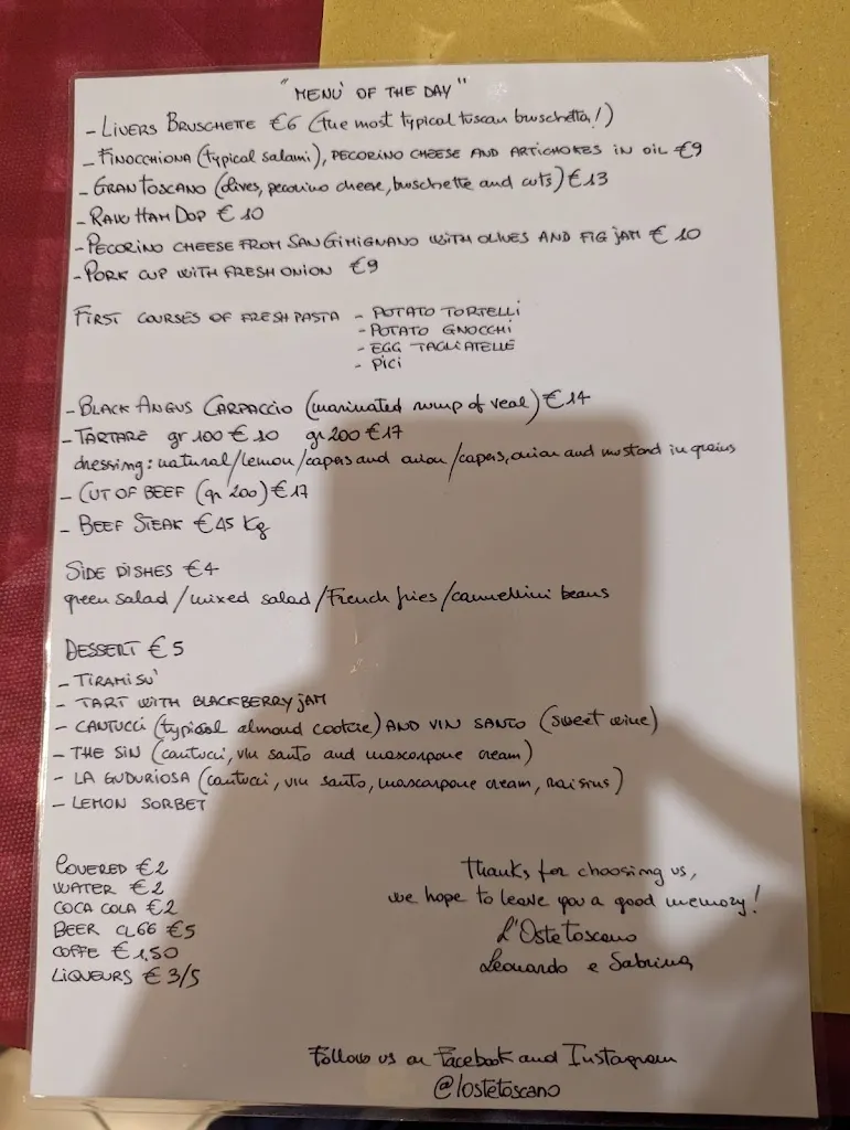 Menu_L' Oste Toscano_Quarrata_image_1