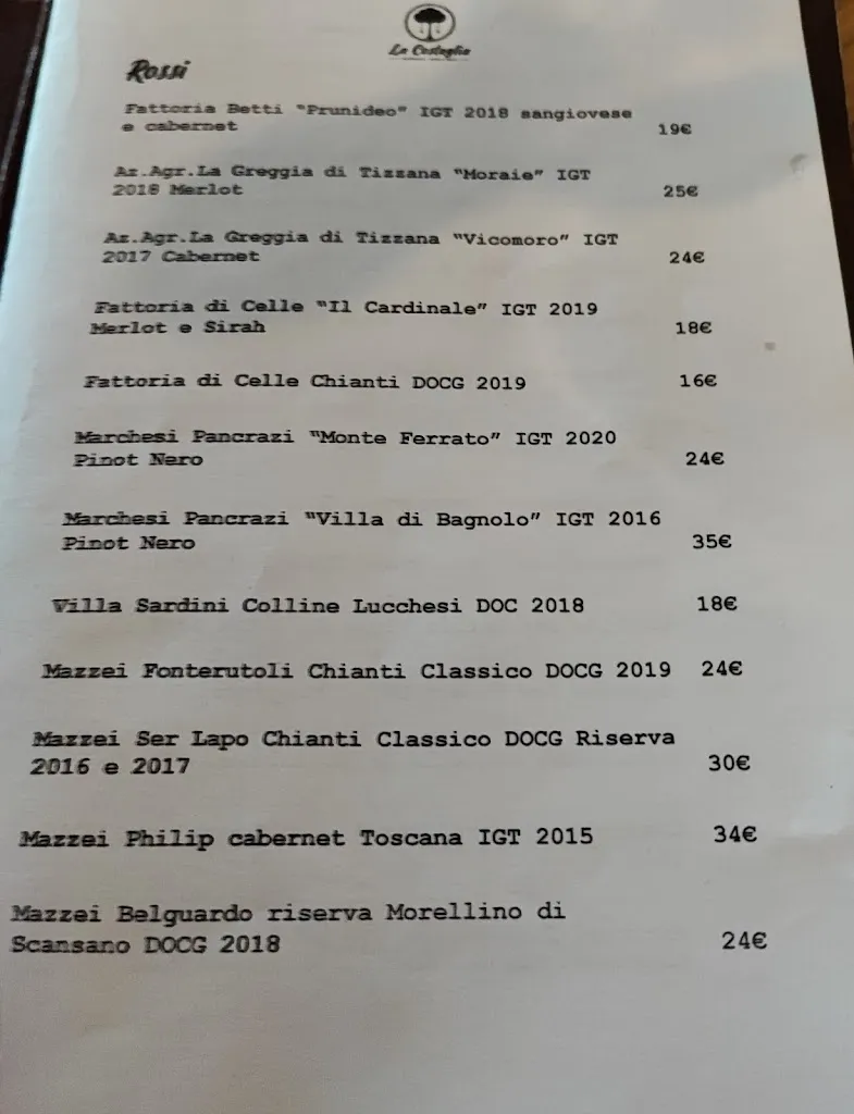 Menu_La Costaglia - osteria agricola_Quarrata_image_1