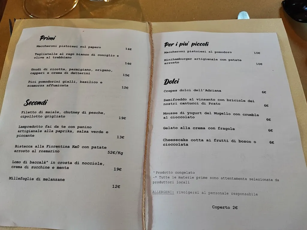 Menu_La Costaglia - osteria agricola_Quarrata_image_2