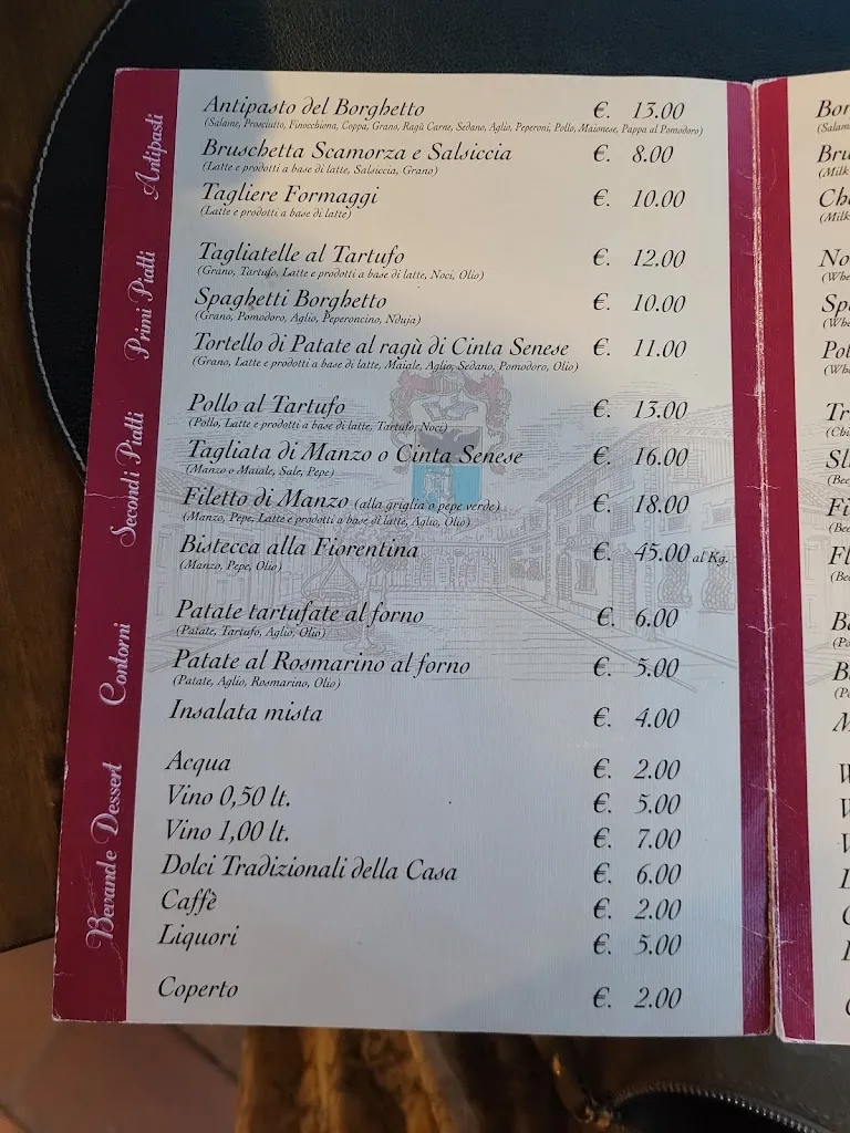 Menu_Il Borghetto A Casa Di Lina Home Restaurant_Quarrata_image_2