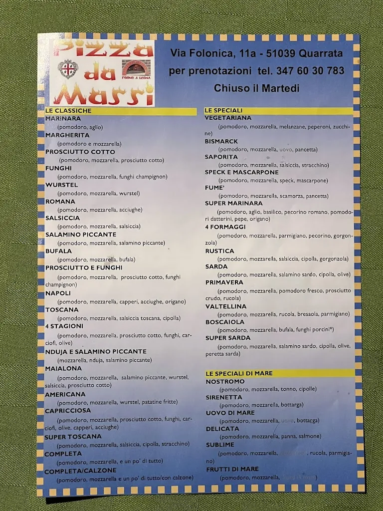 Menü_Pizza da Massi_Quarrata_Bild_2