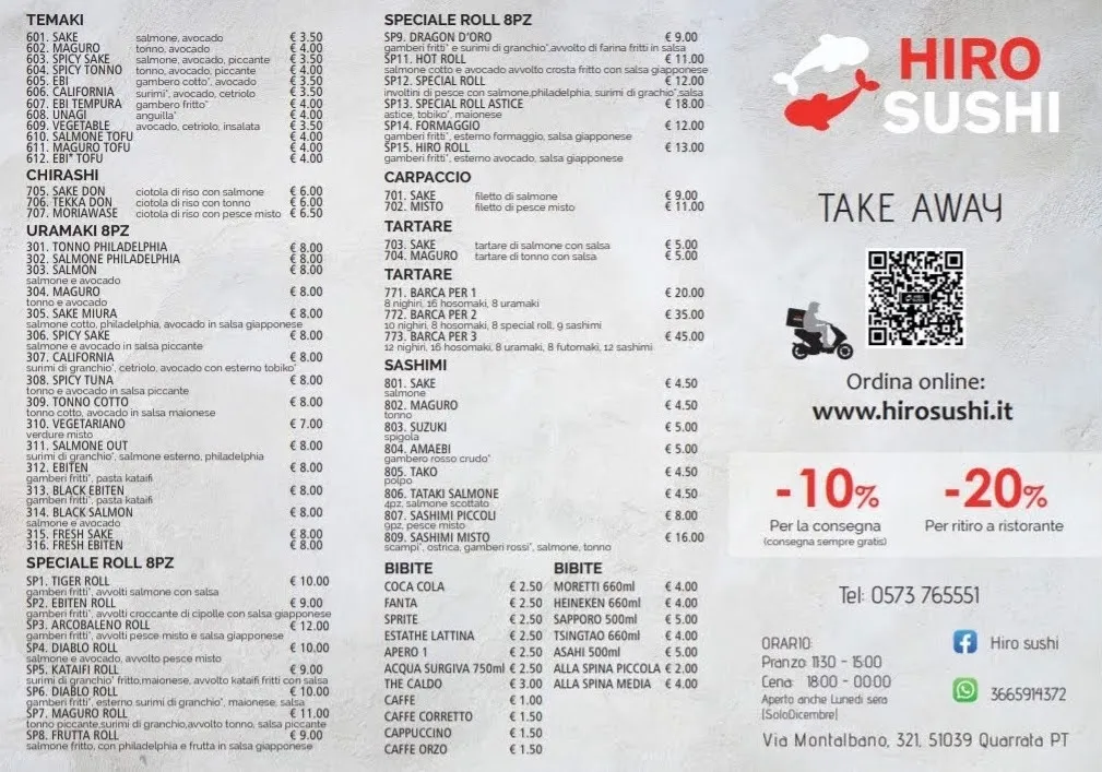 Menu_HIRO SUSHI RISTORANTE GIAPPONESE_Quarrata_image_2