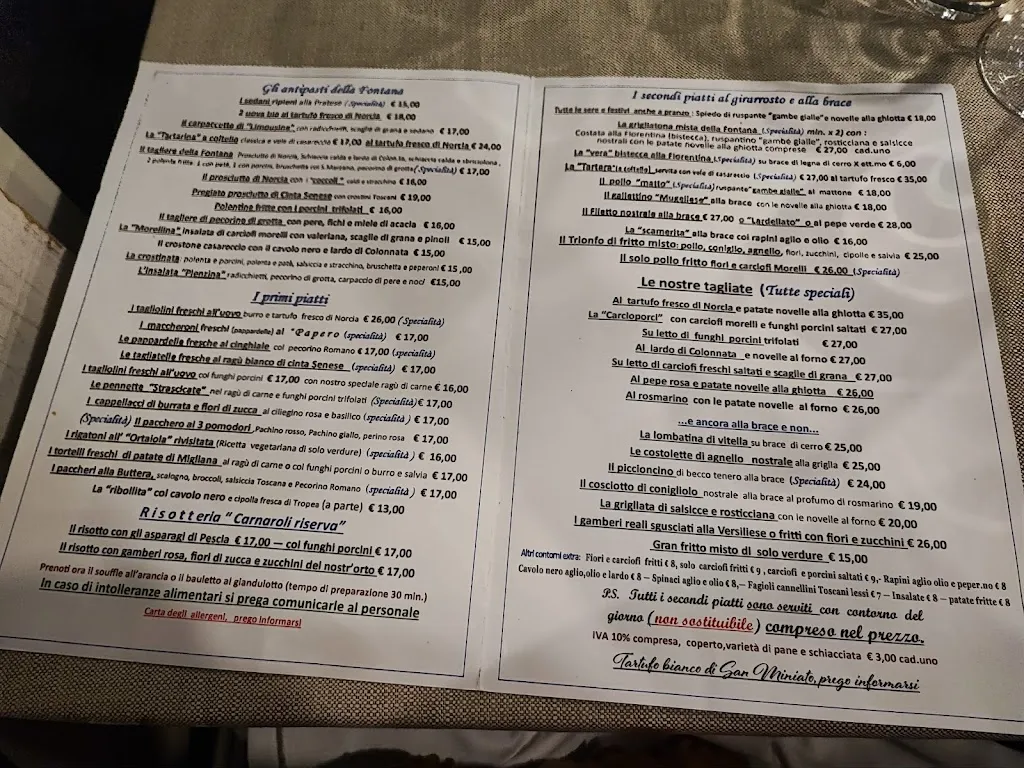 Menu_Trattoria La Fontana_Provincia di Prato_image_2