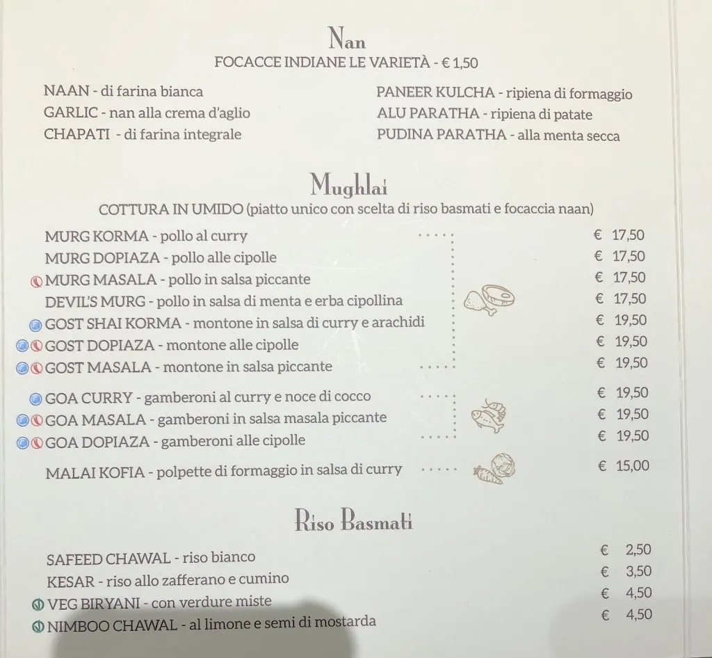 Menu_Raja Indian Lounge Restaurant_Provincia di Prato_image_1