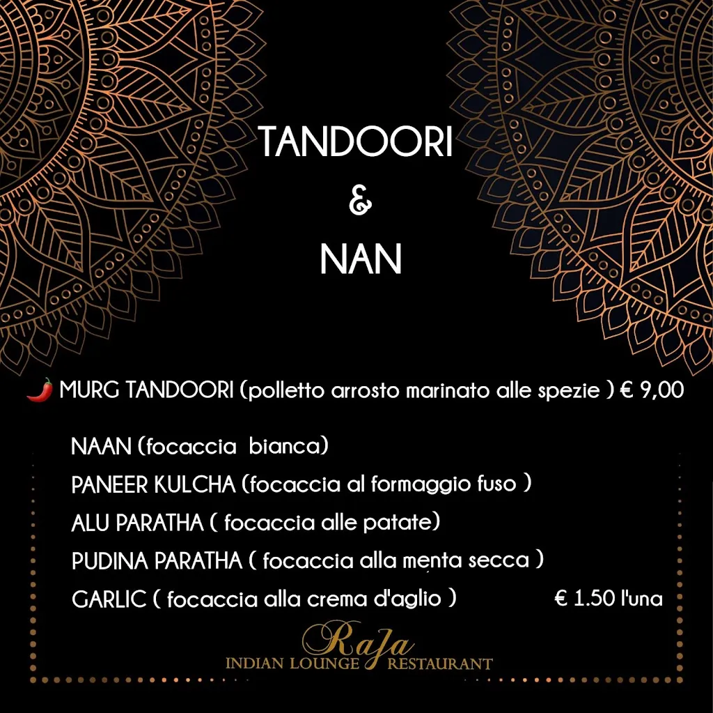 Menu_Raja Indian Lounge Restaurant_Provincia di Prato_image_4