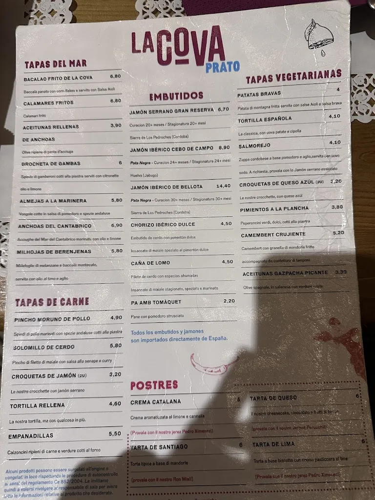 Menu_La Cova Tapas Bar Prato_Provincia di Prato_image_2