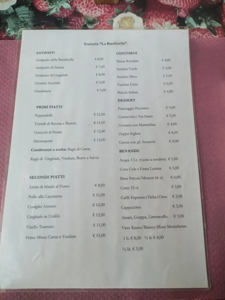 Menu_Ristorante La Bandinella_Roccastrada_image_1