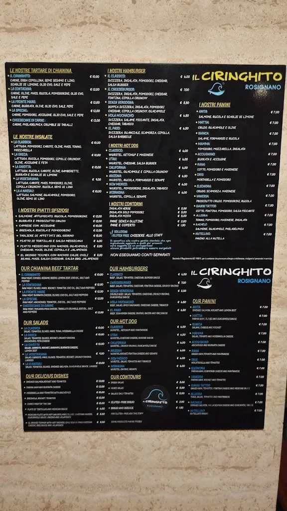 Menu_THE CIRINGHITO ROSIGNANO_Rosignano Marittimo_image_1