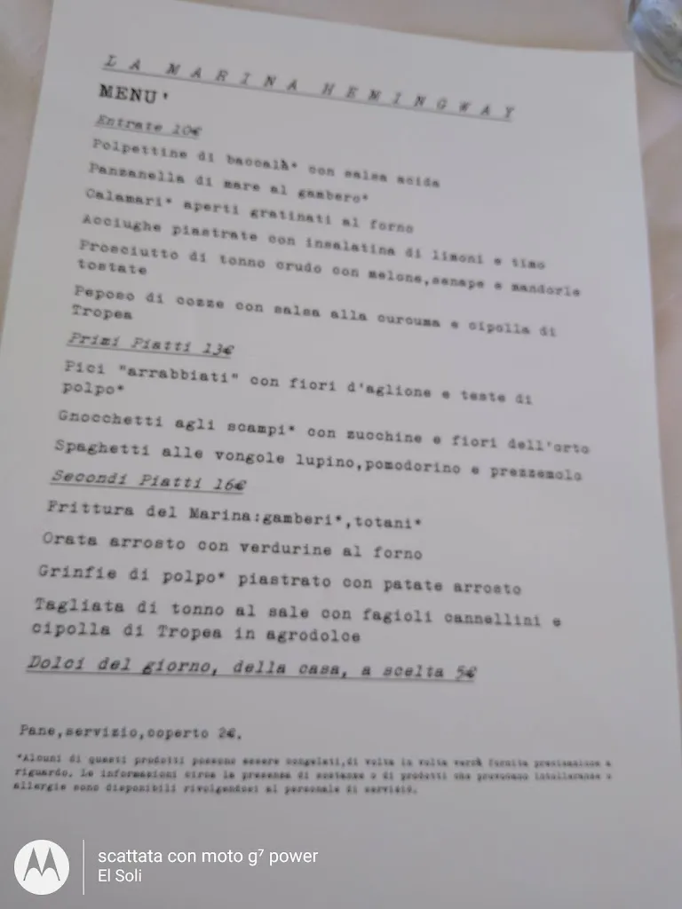 Menu_Ristorante Marina Hemingway_Rosignano Marittimo_image_2