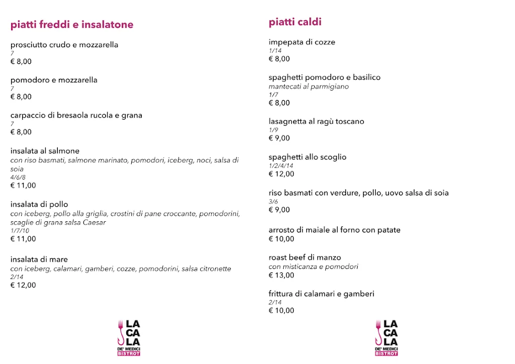 Menu_La Cala de' Medici Bistrot_Rosignano Marittimo_image_2