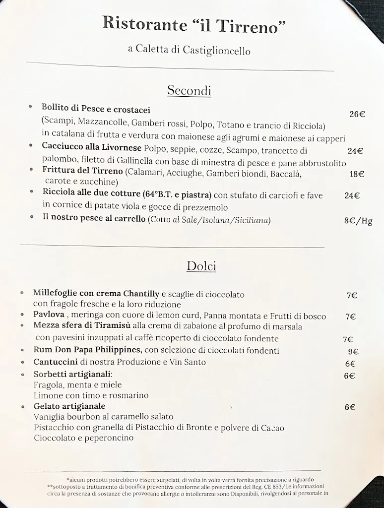 Menu_Bagno Tirreno_Rosignano Marittimo_image_2