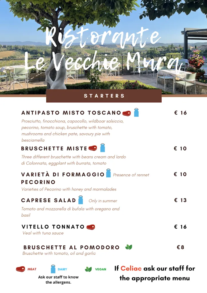 Menu_Le Vecchie Mura_San Gimignano_image_3