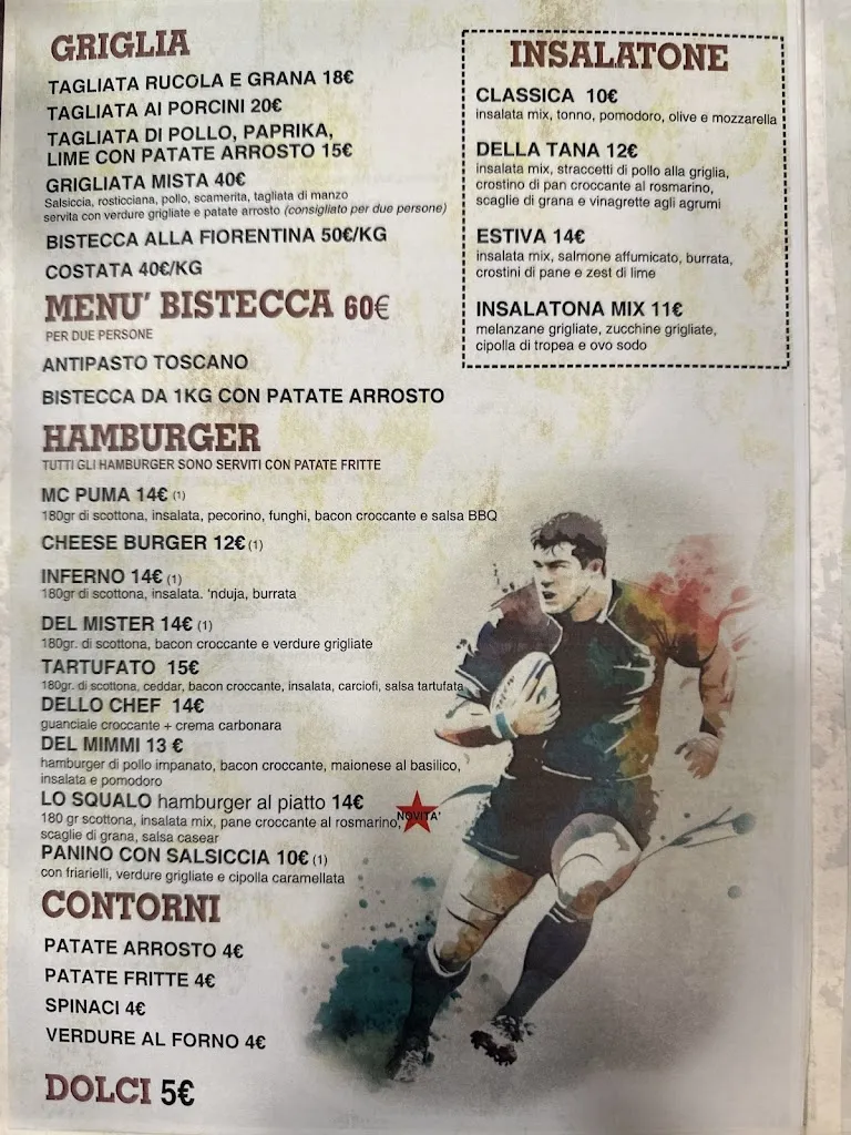 Menu_“La Tana dei Puma” Ristorante/Pizzeria/Braceria/Pub_San Donnino_image_1