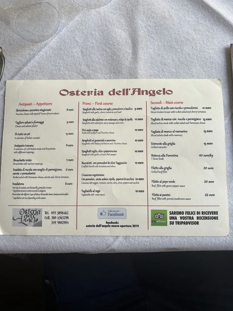 Menu_Osteria Dell'Angelo_San Giovanni Valdarno_image_4