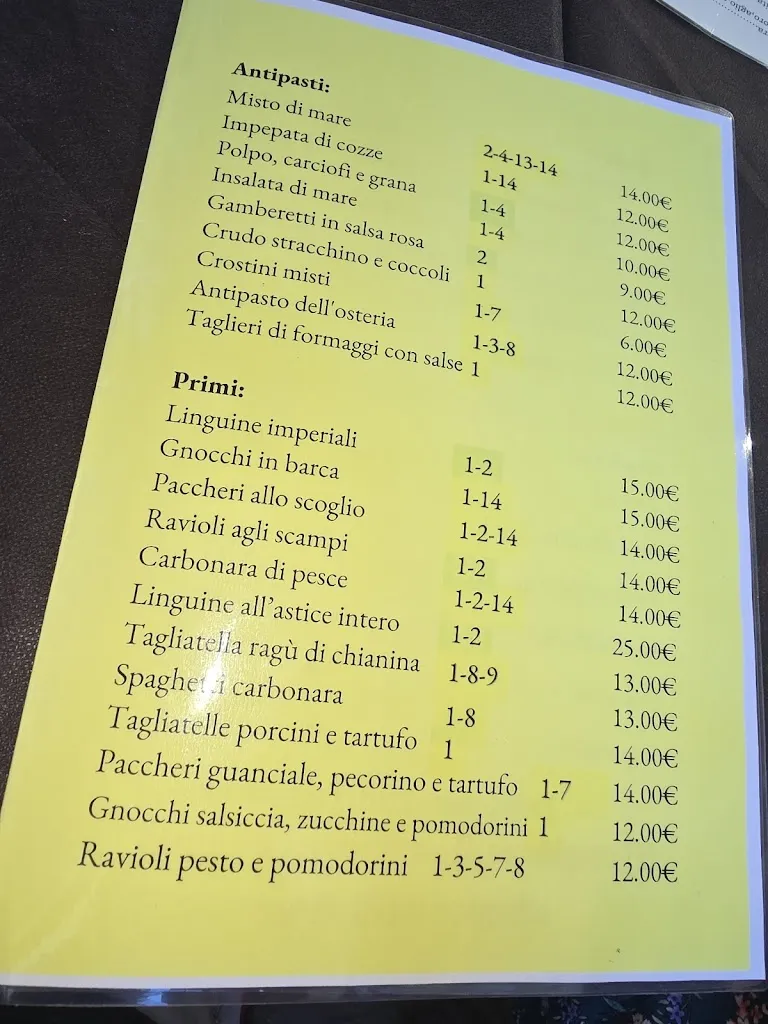 Menu_Osteria del gusto_San Giovanni Valdarno_immagine_1