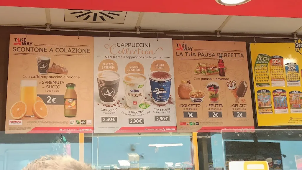 Menü_Autogrill Arno Est_San Giovanni Valdarno_Bild_2