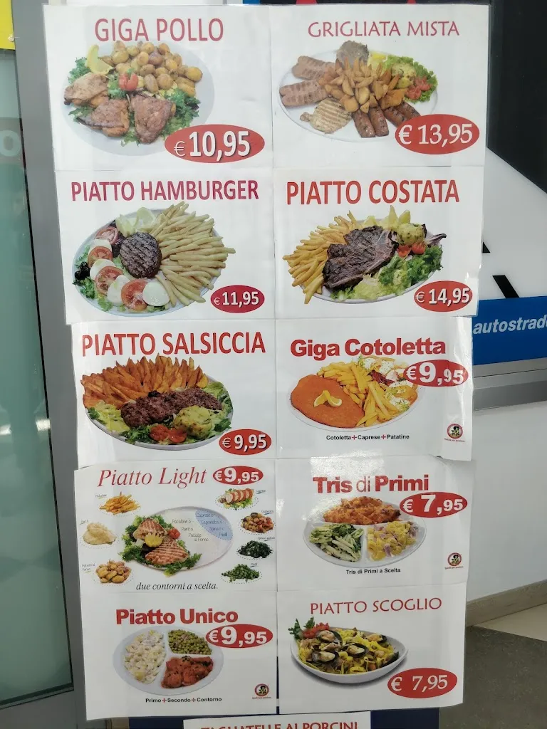 Menü_Autogrill Arno Est_San Giovanni Valdarno_Bild_3