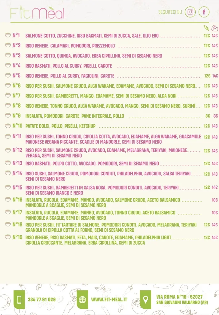 Menu_Pokeria Fitmeal sangiovanni valdarno_San Giovanni Valdarno_image_1