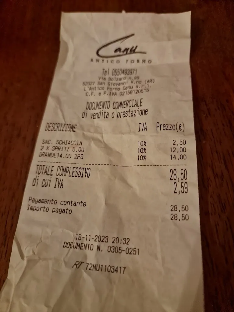 Antonio Ragno_Antico Forno Canu - Bakery, Bar, Pastry Shop_San Giovanni Valdarno_recensione