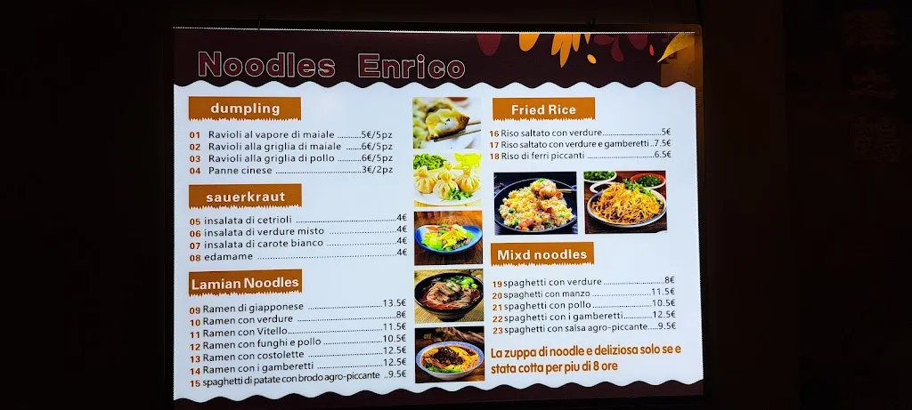Menu_Noodles Enrico_San Giovanni Valdarno_image_1