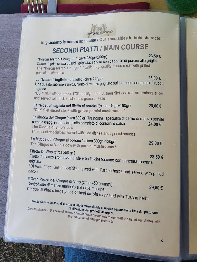 Menu_Cinque Di Vino_San Casciano in Val di Pesa_image_4