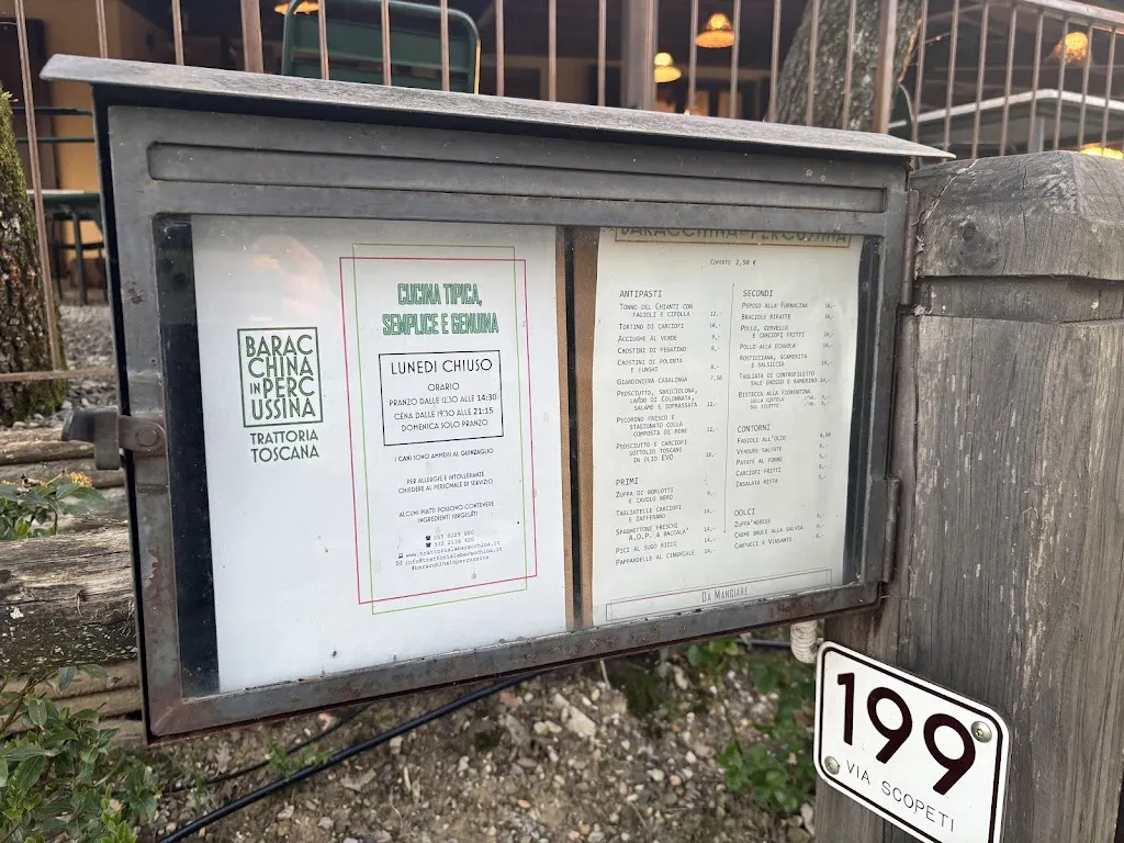 Menü_Baracchina in Percussina_San Casciano in Val di Pesa_Bild_2