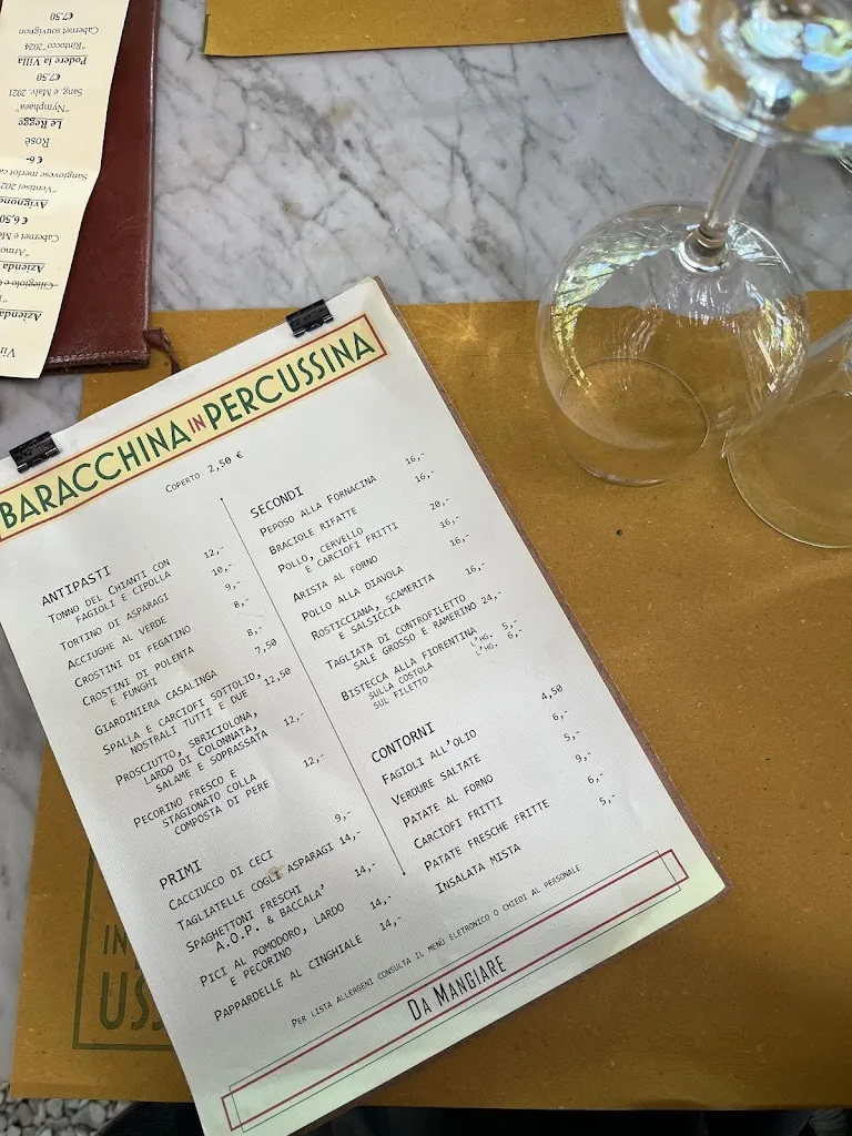 Menü_Baracchina in Percussina_San Casciano in Val di Pesa_Bild_3