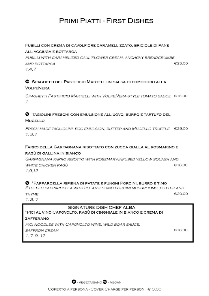 Menu_Ristorante La Volpenera_San Casciano in Val di Pesa_image_1