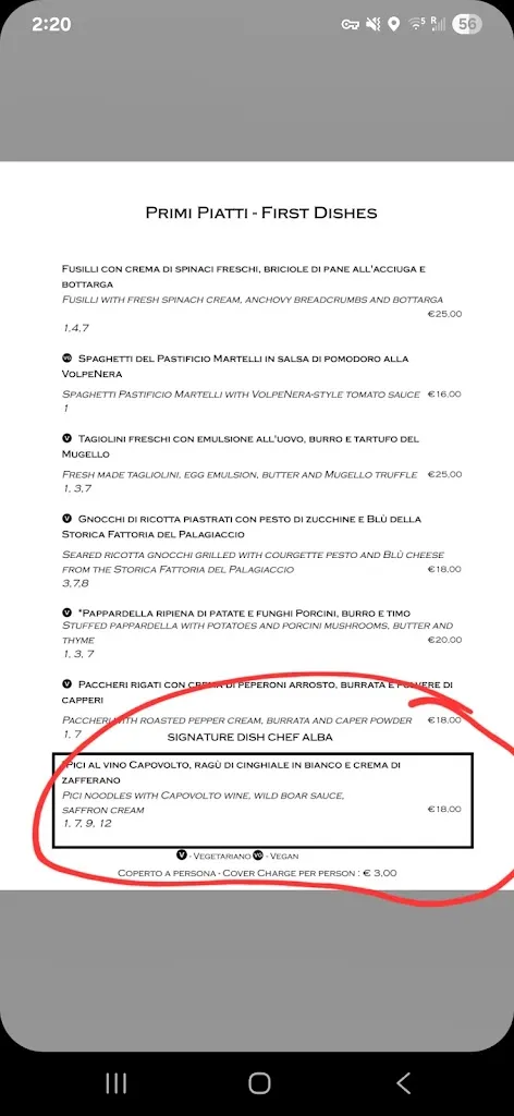 Zach Joaquin_Ristorante La Volpenera_San Casciano in Val di Pesa_review