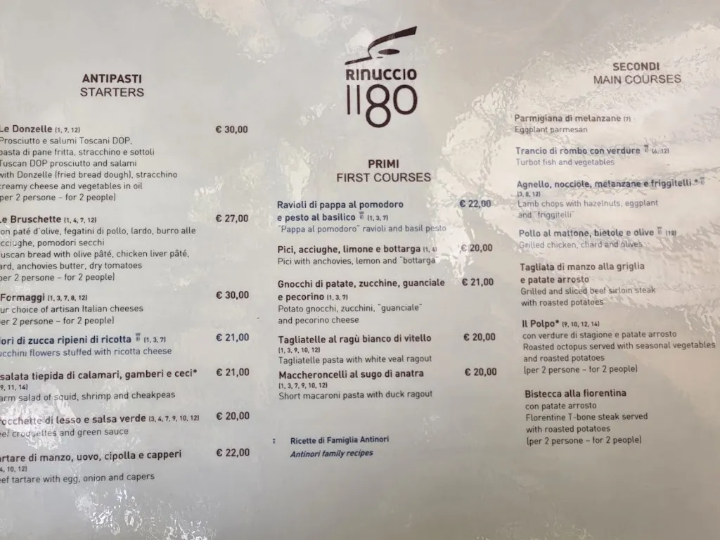 Menu_Rinuccio Restaurant_San Casciano in Val di Pesa_image_2