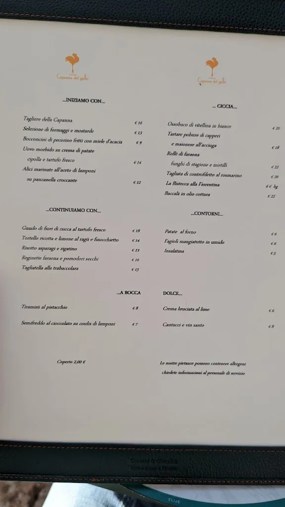 Menu_La Capanna del Gallo_San Casciano in Val di Pesa_image_2