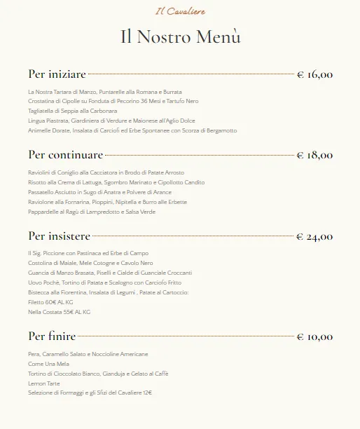 Menu_Il Cavaliere di Castello di Gabbiano_San Casciano in Val di Pesa_image_2